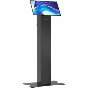 CTA Digital Floor Stand Kiosk w/ Printer Storage for Monitors up to 31.5"