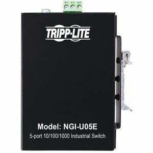 Tripp Lite by Eaton 5-Port Unmanaged Industrial Gigabit Ethernet Switch - 10/100/1000 Mbps, Ruggedized, -40Â° to 75Â°C, EIP QoS, DIN/Wall Mount - TAA Compliant