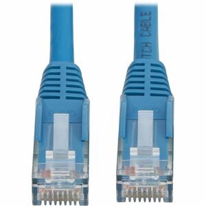 Tripp Lite Cat6 Gigabit Snagless Molded UTP Ethernet Cable (RJ45 M/M), PoE, LSZH, Blue, 1 m