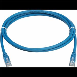 Tripp Lite Cat6 Gigabit Snagless Molded UTP Ethernet Cable (RJ45 M/M), PoE, LSZH, Blue,2.5m