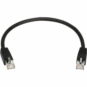 Tripp Lite Cat8 40G Snagless SSTP Ethernet Cable (RJ45 M/M), PoE, Black, 1 ft. (0.3 m)