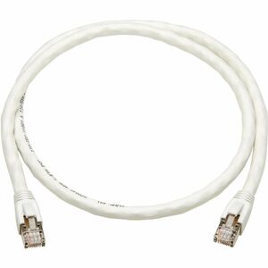 Tripp Lite Cat8 40G Snagless SSTP Ethernet Cable (RJ45 M/M), PoE, White, 3 ft. (0.9 m)