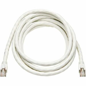 Tripp Lite Cat8 40G Snagless SSTP Ethernet Cable (RJ45 M/M), PoE, White, 12 ft. (3.7 m)