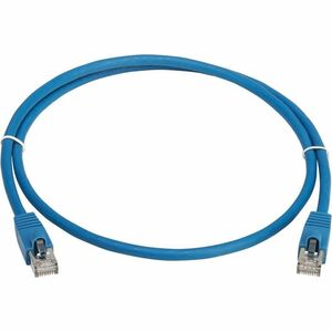 Tripp Lite Cat8 40G Snagless SSTP Ethernet Cable (RJ45 M/M), PoE, LSZH, Blue, 1 m (3.3 ft.)