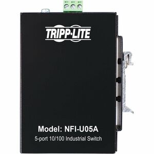 Tripp Lite by Eaton 5-Port Unmanaged Industrial Ethernet Switch - 10/100 Mbps, Ruggedized, -40Â° to 75Â°C, EIP QoS, DIN/Wall Mount - TAA Compliant