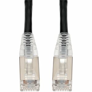 AddOn 4ft Black CAT6A Shielded PVC Ethernet Cable Snagless Easy Clear Boot RJ-45 M/M CAT 6A