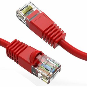 Axiom 8FT CAT5E 350mhz Patch Cable Molded Boot (Red) - TAA Compliant