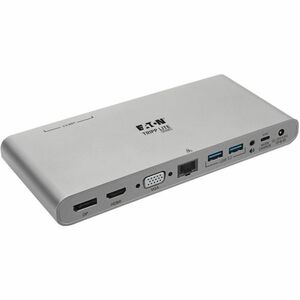 Tripp Lite by Eaton U442-DOCK4-INT USB Type C Docking Station for TV/Monitor/Projector/Notebook/Tablet/Desktop PC - 100 W - Silver