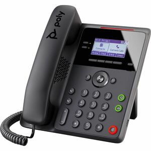 Poly Edge B10 IP Phone - Corded - Corded - Wall Mountable, Desktop - Black