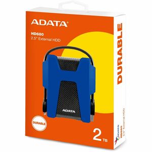 Adata HD680 AHD680-2TU31-CBL 2 TB Portable Hard Drive - External - Blue