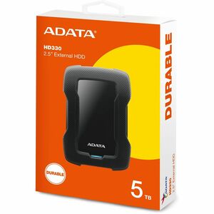 Adata HD330 AHD330-5TU31-CBK 5 TB Portable Hard Drive - External - Black