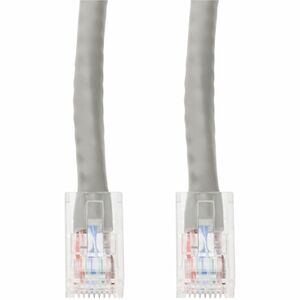 AddOn 1ft Gray CAT6 PVC Ethernet Cable Non-Booted RJ-45 M/M with Length Labels CAT 6