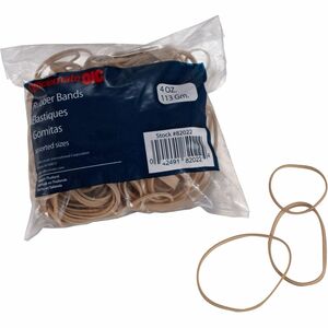 Rubber Bands, Assorted Sizes, Natural Color, 4 Oz Bag