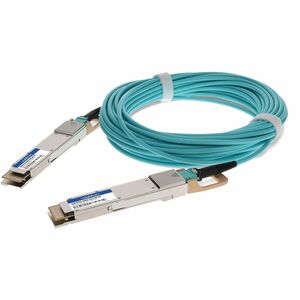 AddOn MSA and TAA Compliant 400GBase-AOC QSFP-DD to QSFP-DD Active Optical Cable (850nm, MMF, 1m)