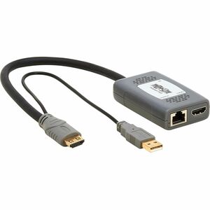 Tripp Lite HDMI over Cat6 Pigtail Receiver with Repeater, 4K 60 Hz, 4:4:4, Transceiver, HDCP 2.2, 230 ft. (70.1 m), TAA