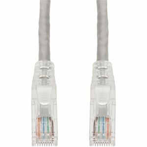 AddOn 30ft Gray CAT 6 PVC Ethernet Cable Snagless Easy Clear Boot TAA RJ-45 M/M