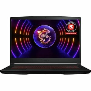 MSI Thin GF63 Thin GF63 12UC-823US 15.6" Gaming Notebook - Full HD - 1920 x 1080 - Intel Core i7 12th Gen i7-12650H Deca-core (10 Core) 1.70 GHz - 16 GB Total RAM - 512 GB SSD - Black