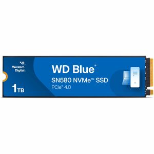 Western Digital Blue SN580 WDS100T3B0E 1 TB Solid State Drive - M.2 2280 Internal - PCI Express NVMe (PCI Express NVMe 4.0 x4) - Blue