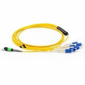 Axiom MPO Female to 4 LC Singlemode 9/125 Fiber Breakout Cable 3m - TAA Compliant