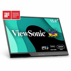 ViewSonic VX1655 - 15.6" 1080p Portable IPS Monitor with 60W USB C, mini HDMI - 250 cd/m²