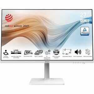 MSI Modern MD272XPW 27" Class Full HD LCD Monitor - 16:9 - Matte White