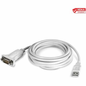 TRENDnet USB to Serial Adapter, TU-S910, 3m (10 Feet), USB to RS-232 Serial Converter, Windows and Mac Compatible, White