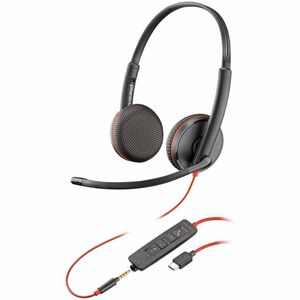 Poly Blackwire C3225 Stereo USB-C Headset TAA (Bulk)