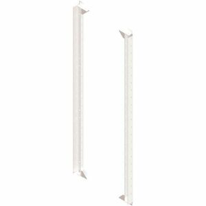 Ortronics MM20 4 Post Adj Rack Rail Kit 7ft 12-24 Tapped Black Set of 2