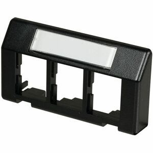 Ortronics TJ Furniture Plate 3 Port, Fog White Tia-569 Opening Black