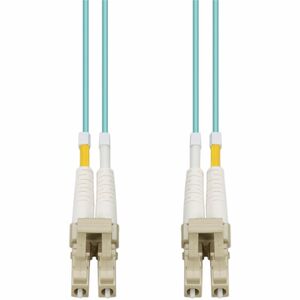 AddOn 3m LC to LC Aqua OM4 Duplex Armored MMF (Multi Mode) Fiber Patch Cable, 50/125