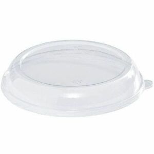 Eco Guardian 32 oz Clear, Low Dome, PET Lid for Round Fibre Container