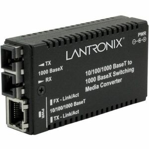 Lantronix M/GE-PSW-SX-01 Transceiver/Media Converter