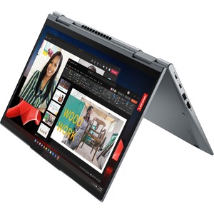 Lenovo ThinkPad X1 Yoga Gen 8 21HQ0080US 14" Touchscreen Convertible 2 in 1 Notebook - WUXGA - Intel Core i7 13th Gen i7-1355U - Intel Evo Platform - 32 GB - 1 TB SSD - English Keyboard - Storm Gray