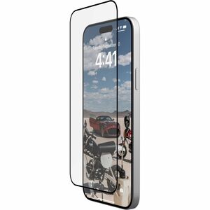 Urban Armor Gear Glass Screen Protector Shield Plus For iPhone 15 Plus - Clear/Black Black, Clear