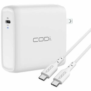 CODi 100W Wall USB-C Charger with USB2.0 EPR Braided Cable