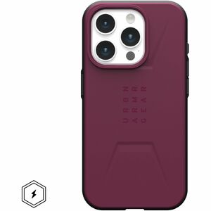 Urban Armor Gear Civilian iPhone 15 Pro Case - Bordeaux