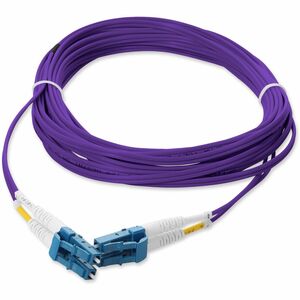 AddOn 3m LC (Male) to LC (Male) Purple OS2 Duplex Fiber OFNR (Riser-Rated) Patch Cable