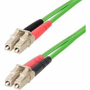 StarTech.com 1m (3.3ft) LC to LC (UPC) OM5 Multimode Fiber Optic Cable, 50/125µm Duplex Zipcord, 40G/100G, LSZH Fiber Jumper Cord