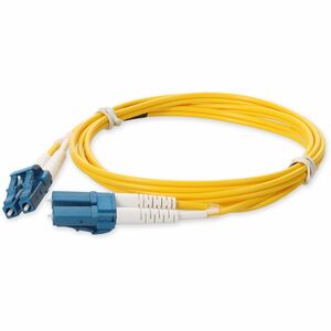 AddOn 2m LC to LC Yellow OS2 Duplex OFNP (Plenum-Rated) TAA SMF (Single Mode) Fiber Patch Cable, 9/125