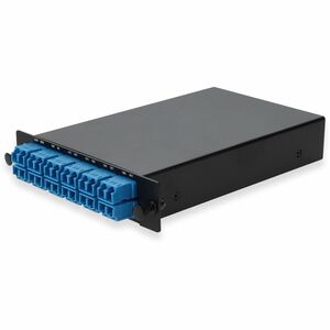 AddOn 8 Channel 1W LGX CWDM MUX and DEMUX (Duplex), 1271nm-1371nm, 1431nm-1451nm with Express Port, Monitor Port, and Duplex UPC/LC Connectors