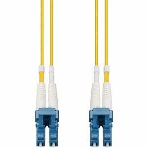 AddOn 2m LC to LC Yellow OS2 Duplex OFNR (Riser-Rated) SMF Fiber Patch Cable