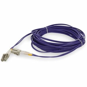 AddOn 6m LC to LC Purple OM4 Duplex OFNP (Plenum-Rated) Fiber Patch Cable