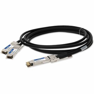 Mellanox MCP7H60-W02AR26 Compatible TAA Compliant 400GBase-CU QSFP-DD 400G to 2xQSFP56 200G PAM-4 Direct Attach Cable (Passive Twinax, 2.5m)