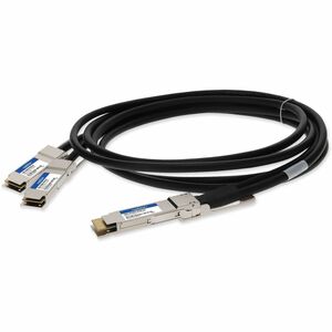 AddOn Juniper Networks QDD-2X200G-2P5M Compatible TAA Compliant 200GBase-CU QSFPDD to 2x QSFP28 Direct Attach Breakout Cable (Passive Twinax, 2.5m)