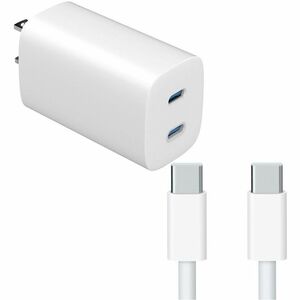 4XEM 45W 6FT USB-C to USB-C Laptop GaN Charging Kit - White