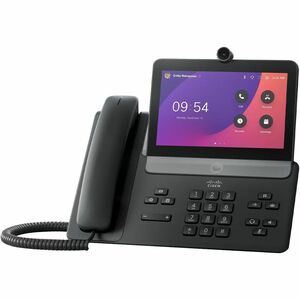 Webex 8875 IP Phone - Corded - Corded/Cordless - Wi-Fi, Bluetooth - Desktop - Carbon Black - TAA Compliant