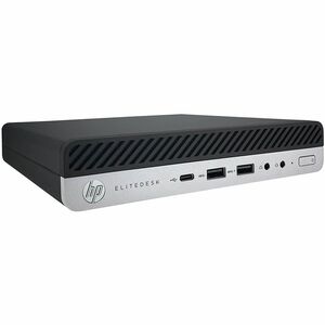 Joy Systems - HP EliteDesk 800 G4 Desktop Computer - Intel Core i5 8th Gen i5-8500T - 8 GB - 256 GB SSD - Mini PC - Refurbished