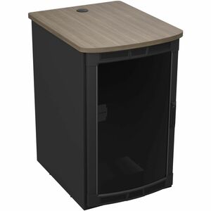 Middle Atlantic 19RU BGR Series Rolling Presentation Rack with Studio Teak Top - 31.35in Depth - TAA Compliant