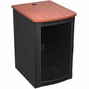 Middle Atlantic 25RU BGR Series Rolling Presentation Rack with Biltmore Cherry Top - 31.35in Depth - TAA Compliant