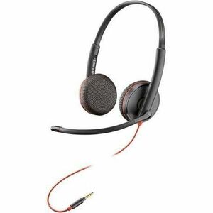 Poly Blackwire C3225 Wired On-ear, Over-the-head Stereo Headset - Black